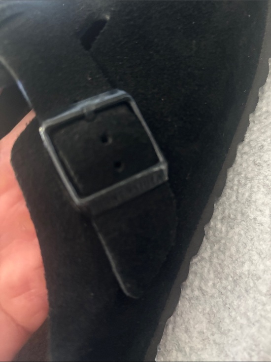 Birkenstock Boston Shoes sz 12 EU 45 Men’s Suede Slip-On Clog black with defect main image 15